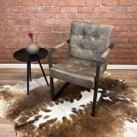 Chesterfield Loungestuhl aus Leder