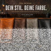 Büffellederstuhl mit Armlehne