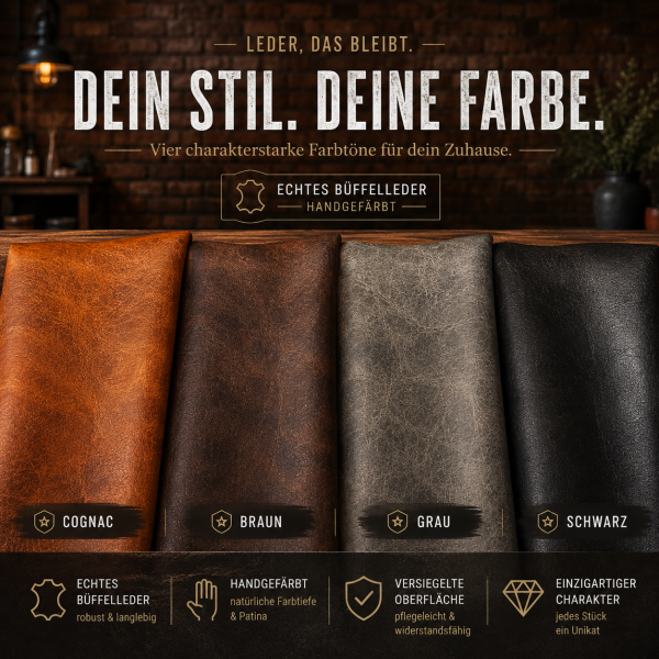 Freischwinger aus Büffelleder