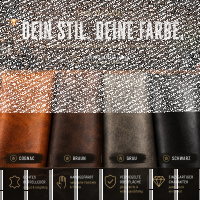Lederstuhl mit Karosteppung