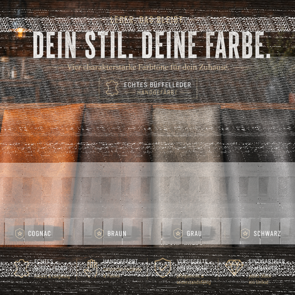 Moderner Lederstuhl mit Armlehne
