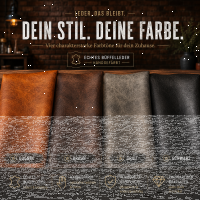 Lederstuhl mit Karosteppung