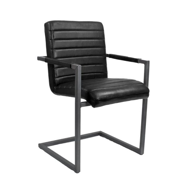 Lederstuhl mit Armlehne