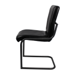 Freischwinger Stuhl aus Leder