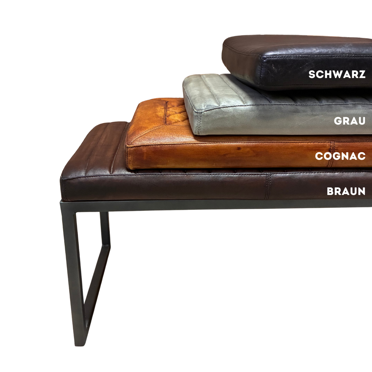 Echtleder Sitzbank - BERLIN – Bild 2