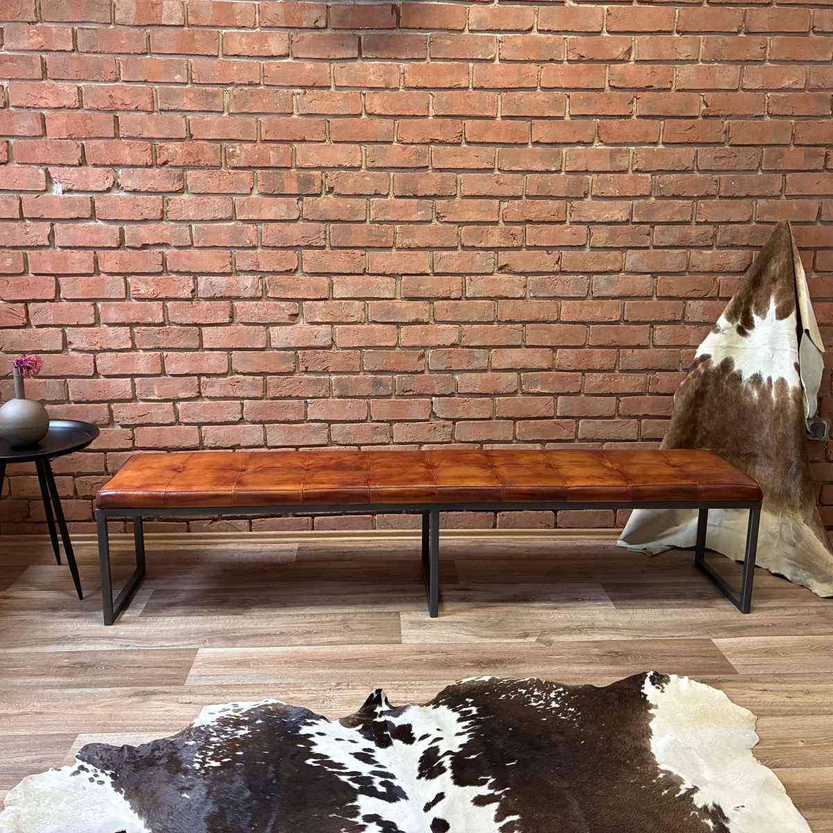 Handgefertigte Lederbank - LONDON – Bild 2