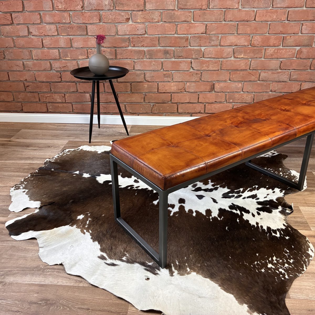 Handgefertigte Lederbank - LONDON – Bild 1