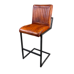 Bar Hocker - Büffelleder - Caddy - Cognac