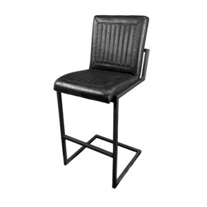 Barhocker, Büffelleder - oh Caddy - Schwarz, 65cm