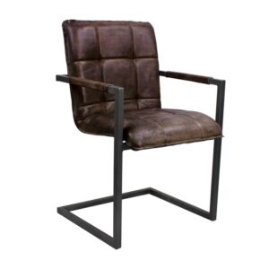 Chesterfield Stuhl mit Armlehne - British Chair - Braun