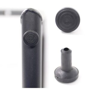 Freischwinger Barstuhl - TwoLine - Schwarz, 65cm