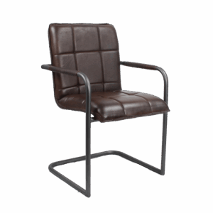 Echtleder Lounge Stühle - Chesterfield - Braun