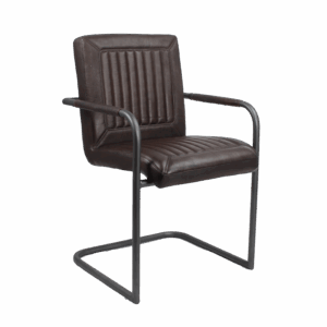 Echtleder Freischwinger - Caddy - Braun